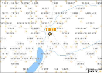 map of Tiébo