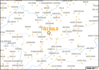 map of Tiécoulo