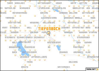 map of Tiefenbach