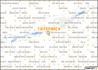 map of Tiefenbach