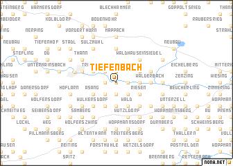 map of Tiefenbach