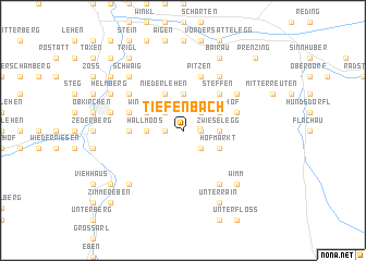 map of Tiefenbach