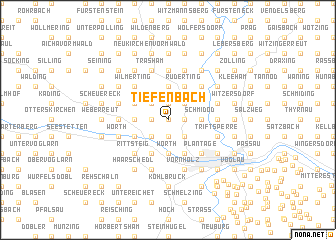 map of Tiefenbach