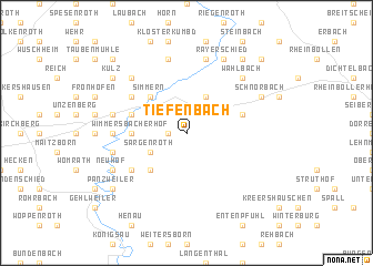 map of Tiefenbach