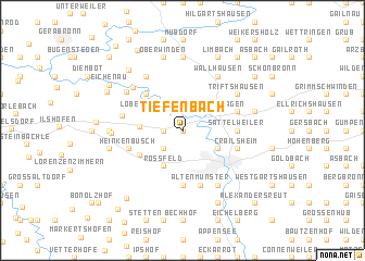 map of Tiefenbach