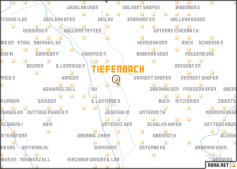 map of Tiefenbach