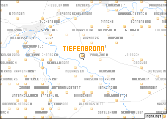 map of Tiefenbronn