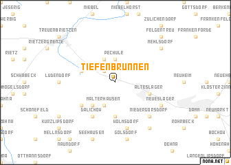 map of Tiefenbrunnen