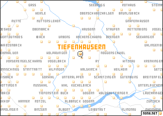 map of Tiefenhäusern