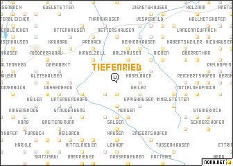 map of Tiefenried