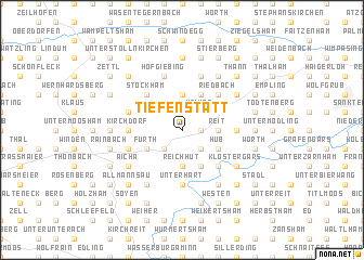 map of Tiefenstätt