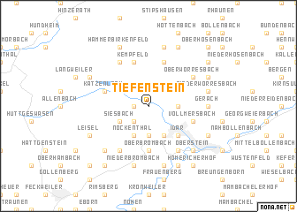 map of Tiefenstein