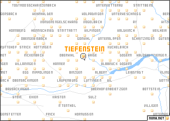 map of Tiefenstein