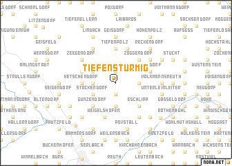 map of Tiefenstürmig