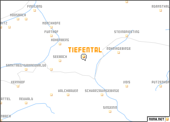 map of Tiefental