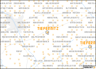 map of Tiefernitz