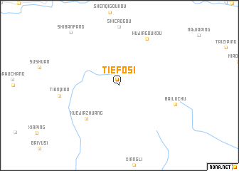 map of Tiefosi