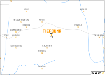 map of Tiéfouma