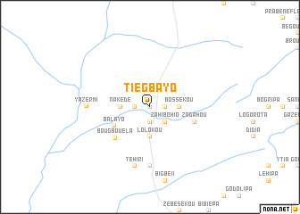 map of Tiegbayo