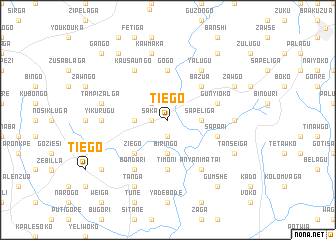 map of Tiego