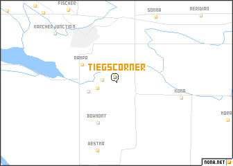 map of Tiegs Corner
