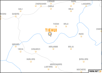 map of Tiehui