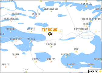 map of Tiékawal
