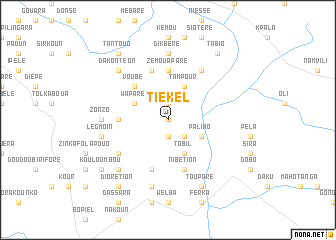 map of Tiékel