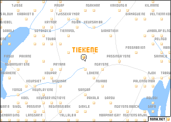 map of Tiékène