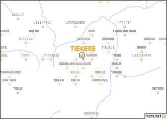 map of Tiékéré