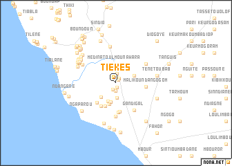 map of Tiékès