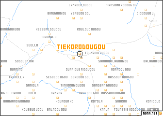 map of Tiékorodougou