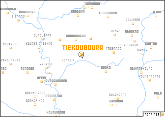 map of Tiékouboura