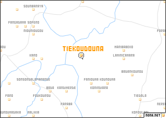 map of Tiékoudouna