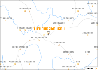 map of Tiékouradougou