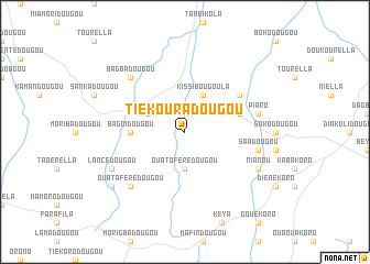 map of Tiékouradougou