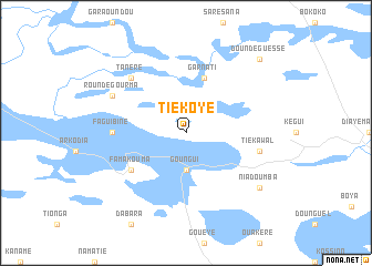 map of Tiékoye