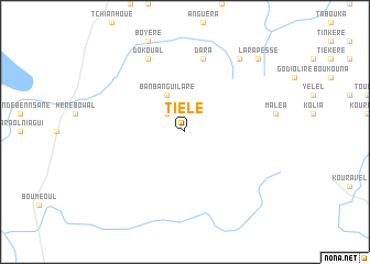 map of Tiélé