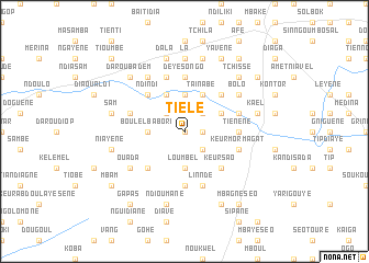 map of Tièlé