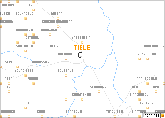 map of Tiélé