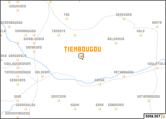 map of Tiembougou