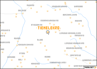 map of Tiémélékro