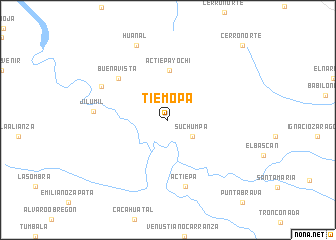 map of Tiemopa