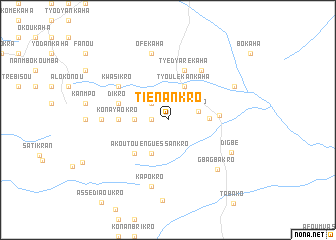 map of Tiénankro