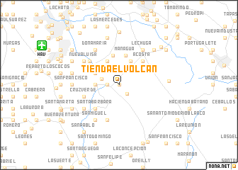 map of Tienda el Volcán