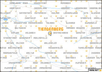 map of Tiendenberg