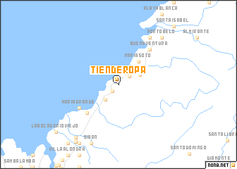 map of Tiende Ropa