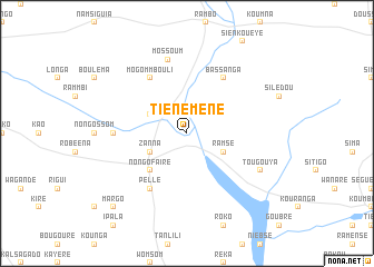 map of Tiénéméné