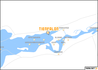 map of Tiènfalon