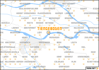 map of Tiengeboden